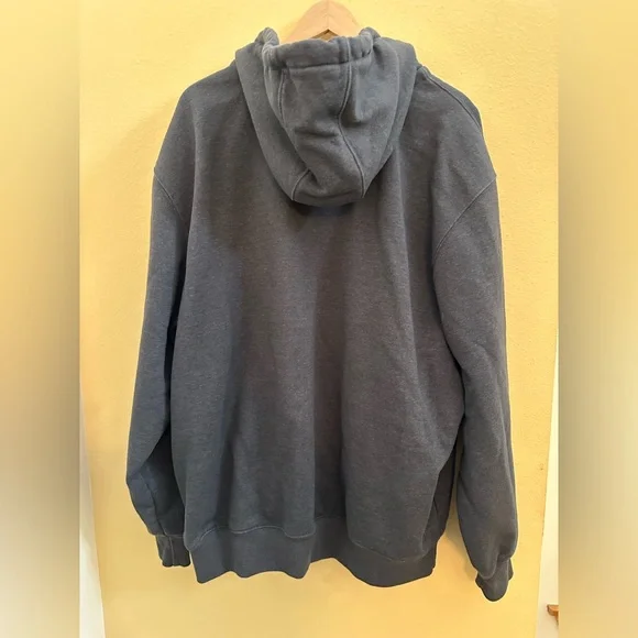 Carhartt Dark Gray Rain Defender Hoodie with Logo - Picture 6 of 12